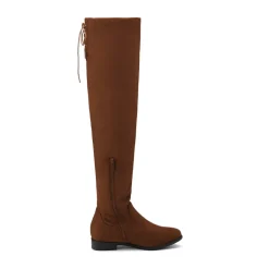 Low Heel Thigh High Boots