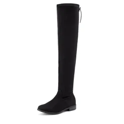 Low Heel Thigh High Boots