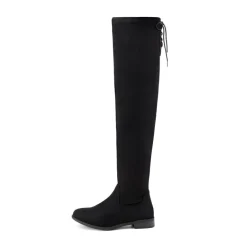 Low Heel Thigh High Boots