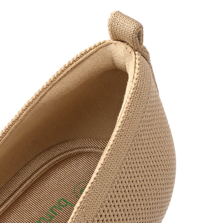 Low Kitten Heel Knit Pumps