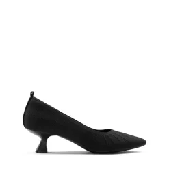 Low Kitten Heel Knit Pumps