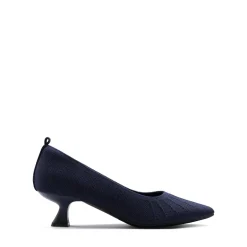 Low Kitten Heel Knit Pumps