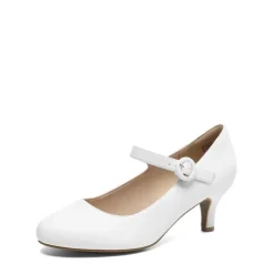 Low Kitten Heel Mary Jane Pumps