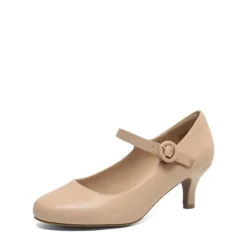 Low Kitten Heel Mary Jane Pumps