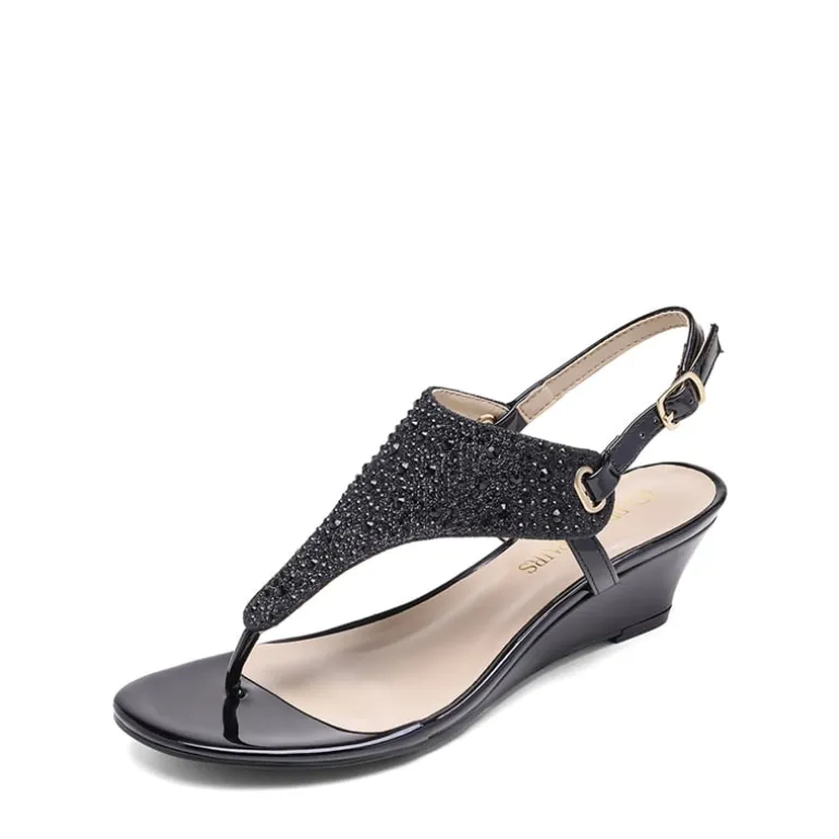 Low Wedge Dress Sandals