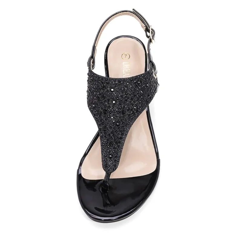 Low Wedge Dress Sandals