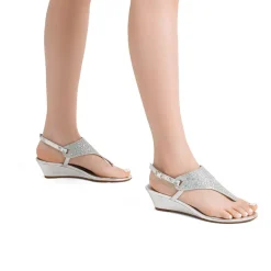 Low Wedge Dress Sandals