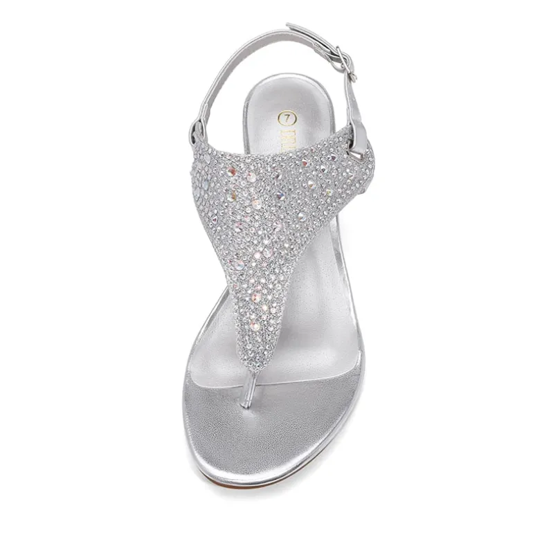Low Wedge Dress Sandals