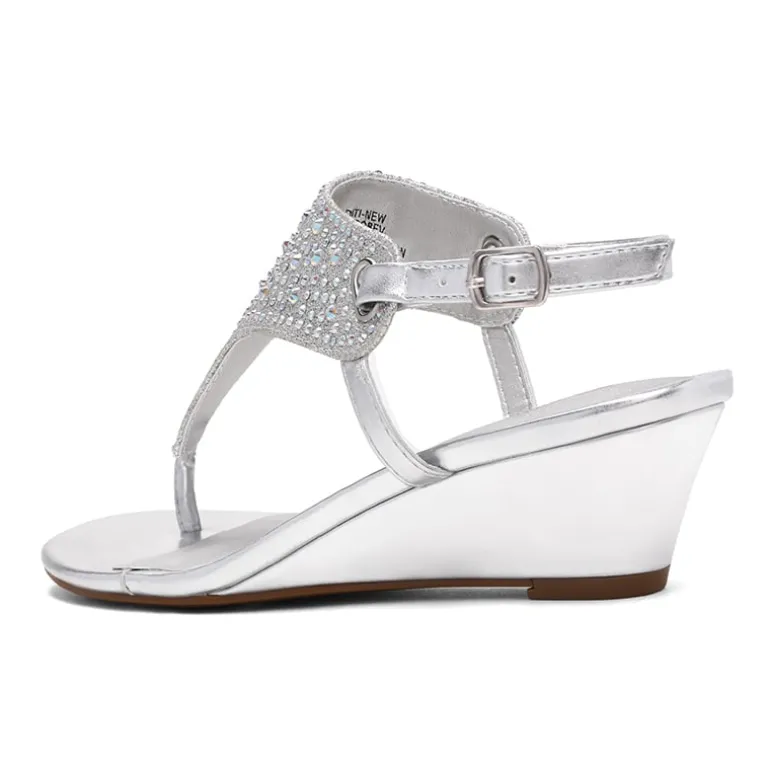 Low Wedge Dress Sandals