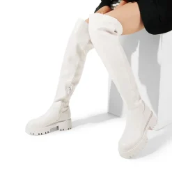 Lug Sole Over The Knee Boots