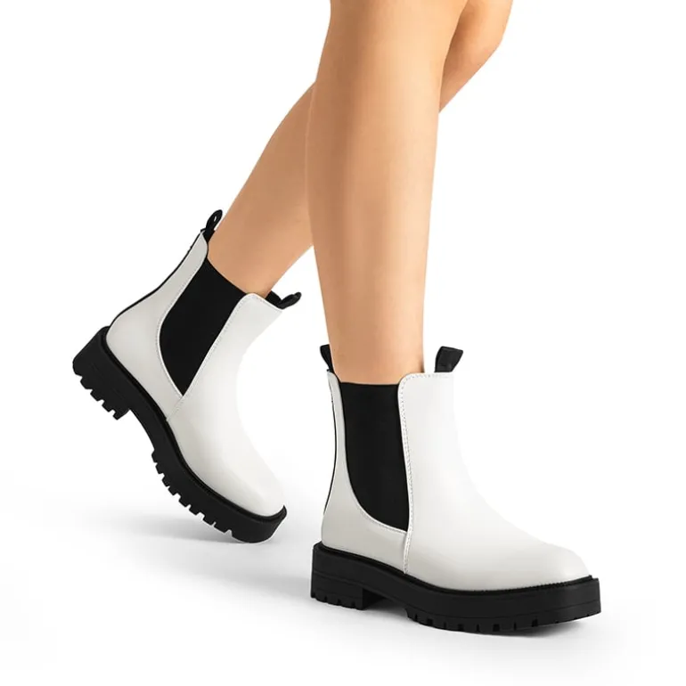 Lug-Sole Slip-on Chelsea boots