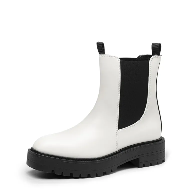 Lug-Sole Slip-on Chelsea boots