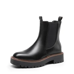 Lug-Sole Slip-on Chelsea boots