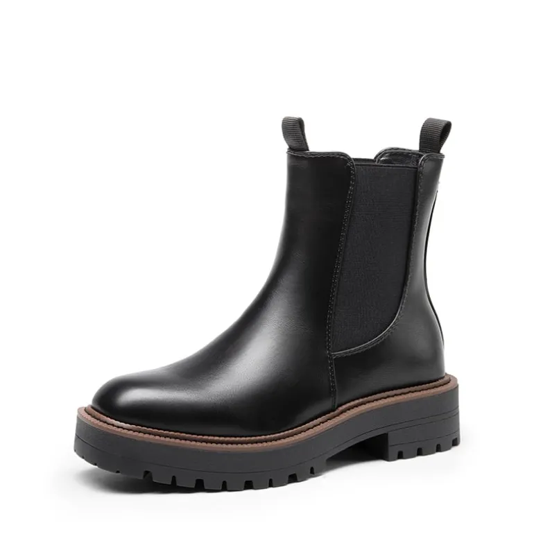 Lug-Sole Slip-on Chelsea boots