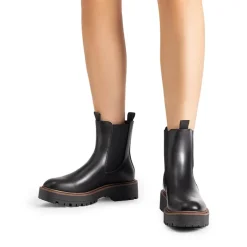 Lug-Sole Slip-on Chelsea boots