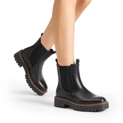 Lug-Sole Slip-on Chelsea boots