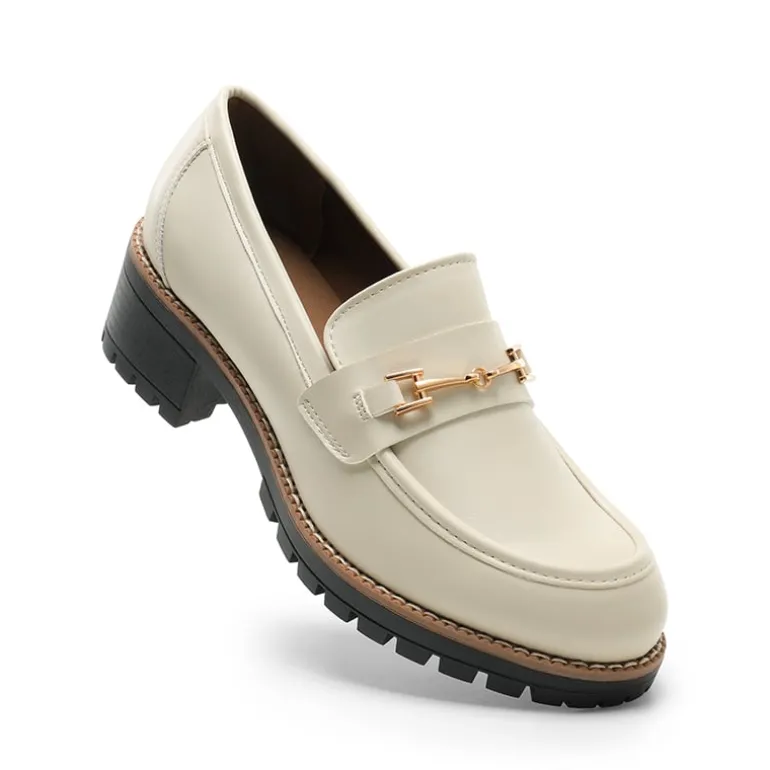 Lug Sole Slip-On Chunky Loafers