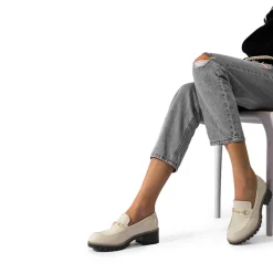 Lug Sole Slip-On Chunky Loafers
