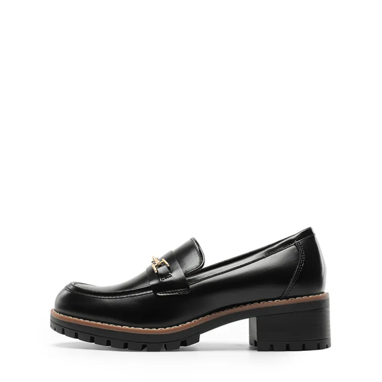 Lug Sole Slip-On Chunky Loafers
