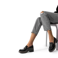 Lug Sole Slip-On Chunky Loafers