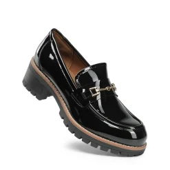 Lug Sole Slip-On Chunky Loafers