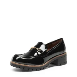 Lug Sole Slip-On Chunky Loafers