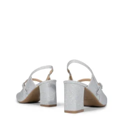 Mary Jane Slingback Chunky Heel Pumps