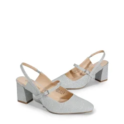 Mary Jane Slingback Chunky Heel Pumps