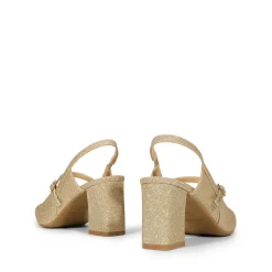 Mary Jane Slingback Chunky Heel Pumps