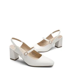 Mary Jane Slingback Chunky Heel Pumps