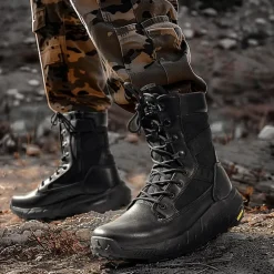 Men's Breathable Tactical Military Work Boots