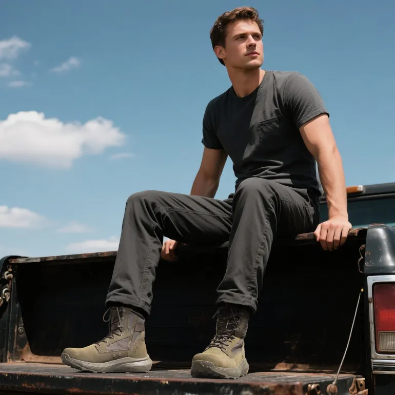 Men's Breathable Tactical Military Work Boots