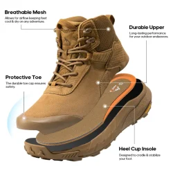 Men’s Breathable Waterproof Tactical Work Boots
