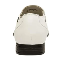 Men's Buckle Strap PU Leather Dress Loafers