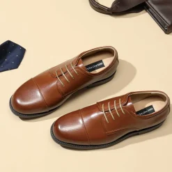Men's Cap-Toe Oxford Dress Shoes