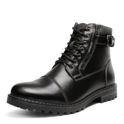 Men's Cap-Toe Oxford Motorcycle Boots