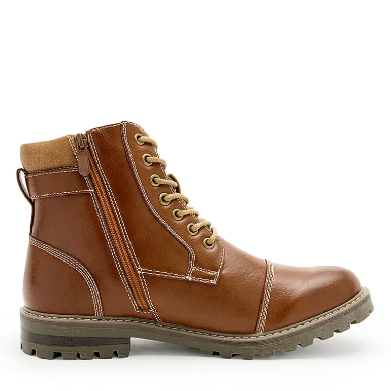 Men's Cap-Toe Oxford Motorcycle Boots