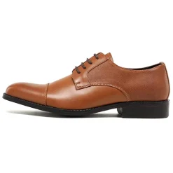 Men's Cap-Toe PU Leather Oxford Shoes