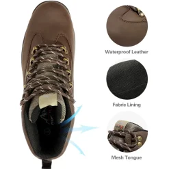 Men's Cap Toe Steel Toe Work Boots