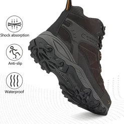 Men's Cap-Toe Suede Waterproof Hiking Boots