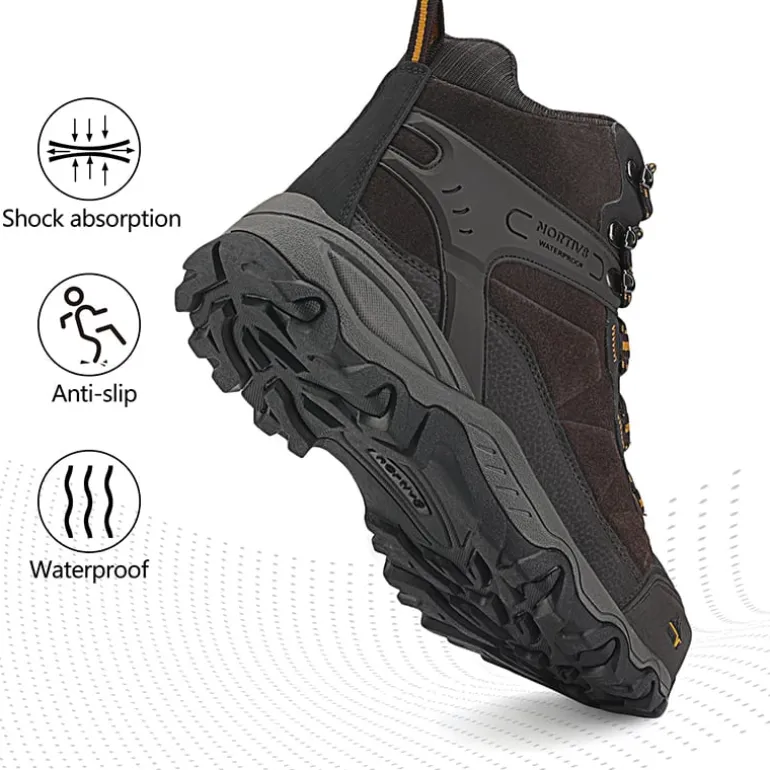 Men's Cap-Toe Suede Waterproof Hiking Boots