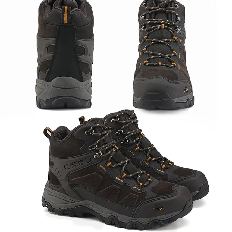 Men's Cap-Toe Suede Waterproof Hiking Boots