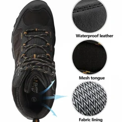 Men's Cap-Toe Suede Waterproof Hiking Boots