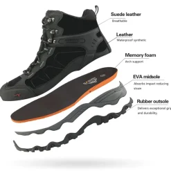 Men's Cap-Toe Suede Waterproof Hiking Boots
