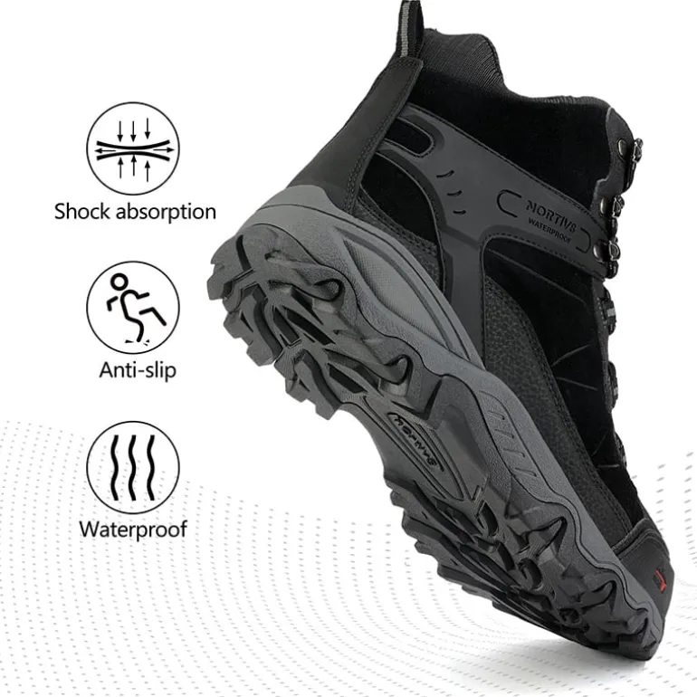 Men's Cap-Toe Suede Waterproof Hiking Boots