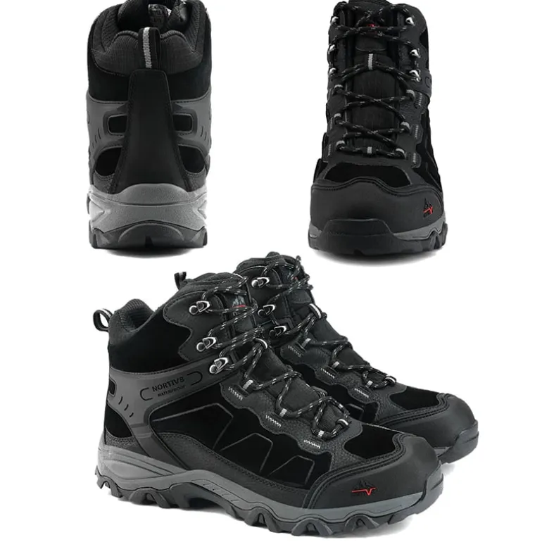 Men's Cap-Toe Suede Waterproof Hiking Boots