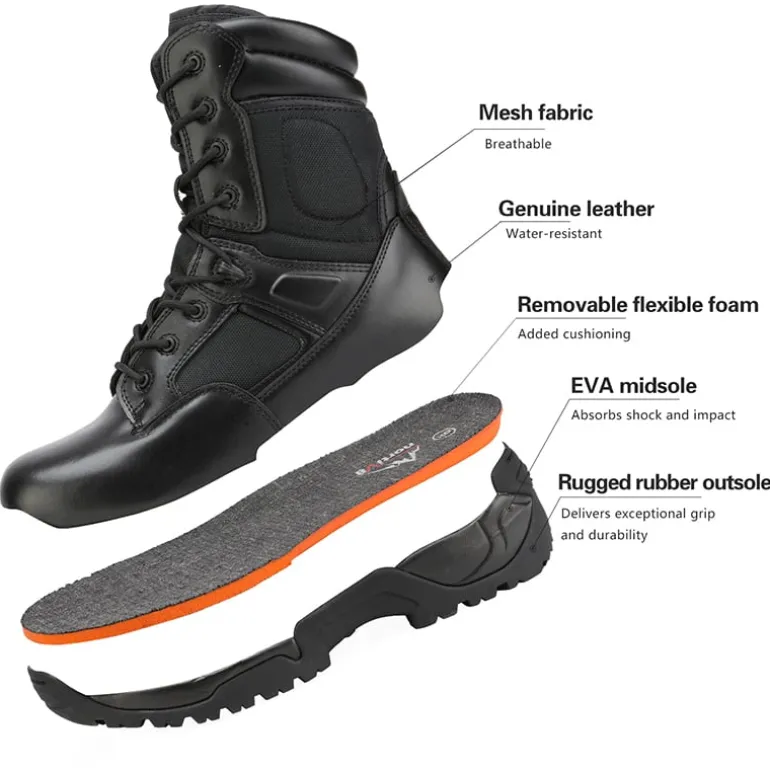 Men's Cap-Toe Tactical Research Work Boots