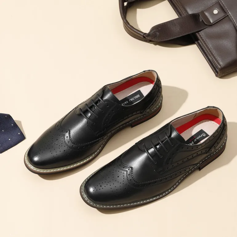Men's Classic Wingtip Dress Shoes