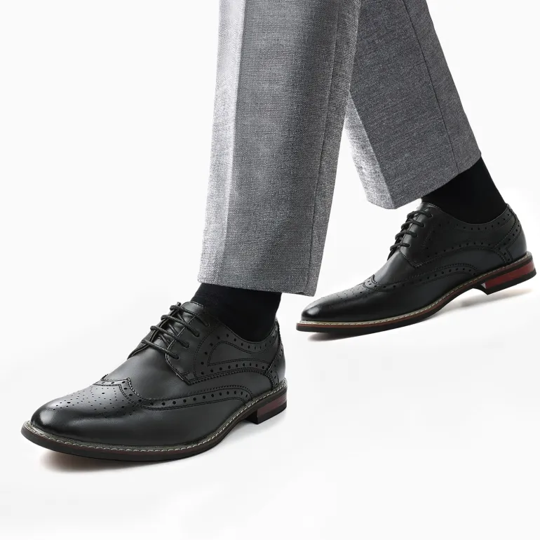 Men's Classic Wingtip Dress Shoes