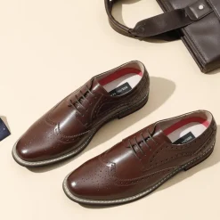 Men's Classic Wingtip Dress Shoes